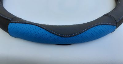 Dacia - Husa volan "Duo" - Negru & albastru