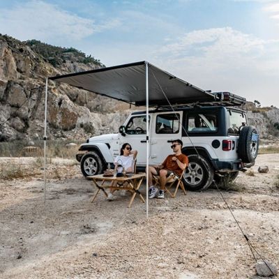 Copertină laterală de camping cu carcasă din aluminiu 2,5 m x 2,5 m Wild Land