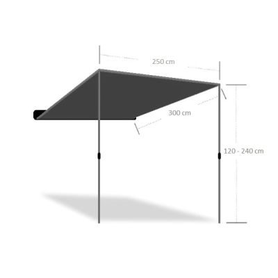 Marchiza camping 2.5 m x 3 m Overlander