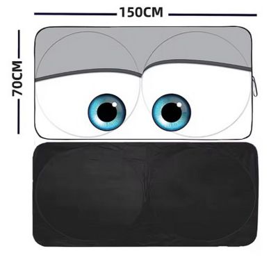 Parasolar pliabil pentru parbriz - Cartoon eyes