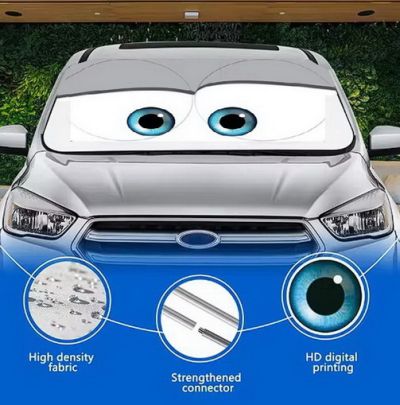 Parasolar pliabil pentru parbriz - Cartoon eyes