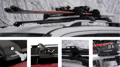 Duster II (2022-2024) - Set bare transversale compatibile cu bare longitudinale modulare - negru