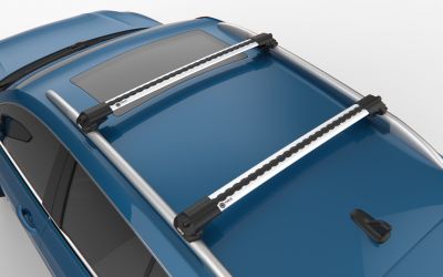 Renault Koleos II - Set bare de pavilion transversale Premium- argintiu