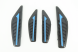 Door bumper strips for car side protection-Black and blue